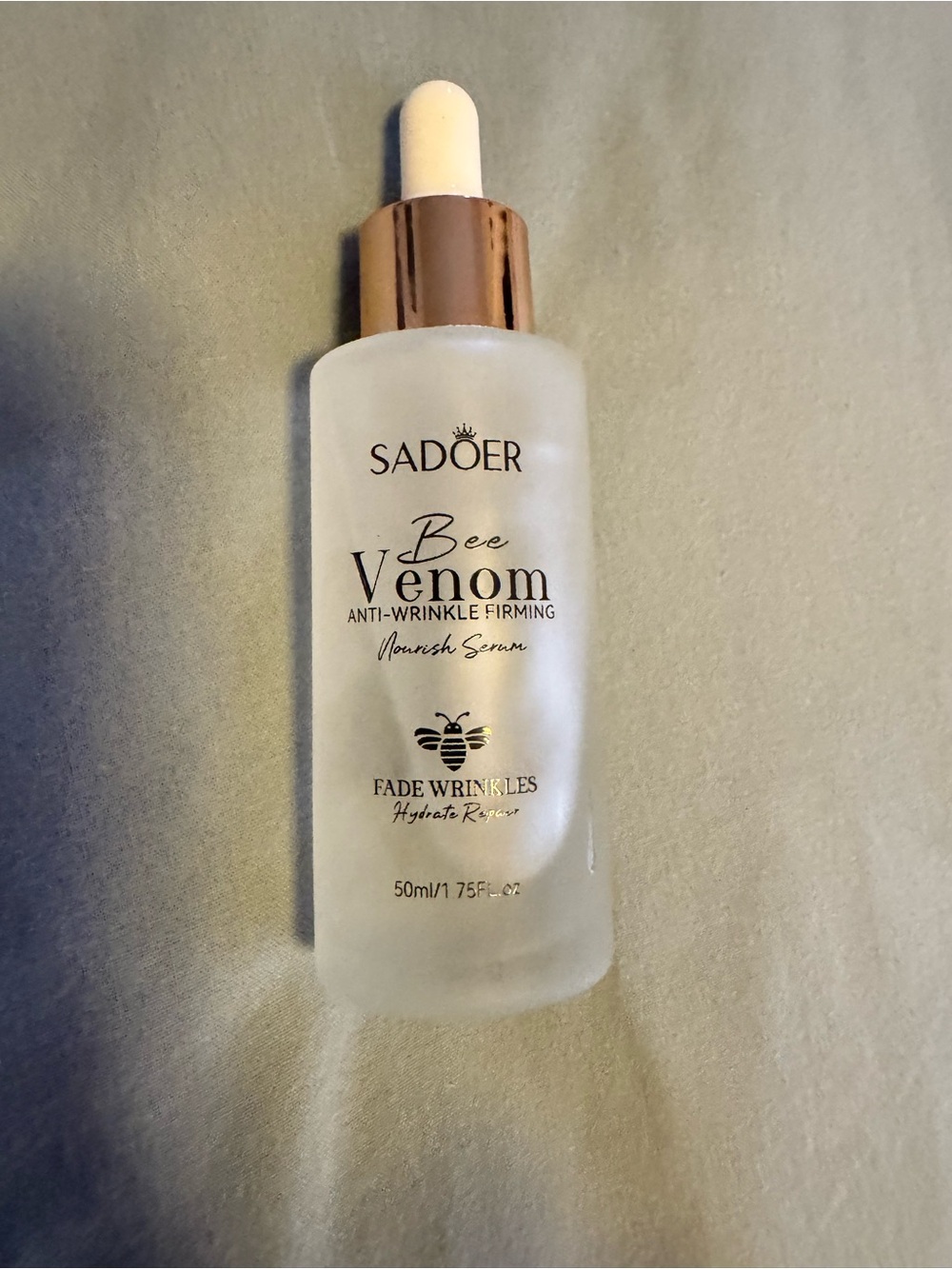 Sadoer Bee Venom Anti-Wrinkle Firming Serum - Frosted Glass Bottle